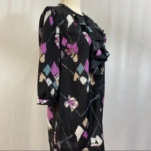 Designer Silence + Noise Holiday Party, Cocktail, shift ruffle mini XS dress